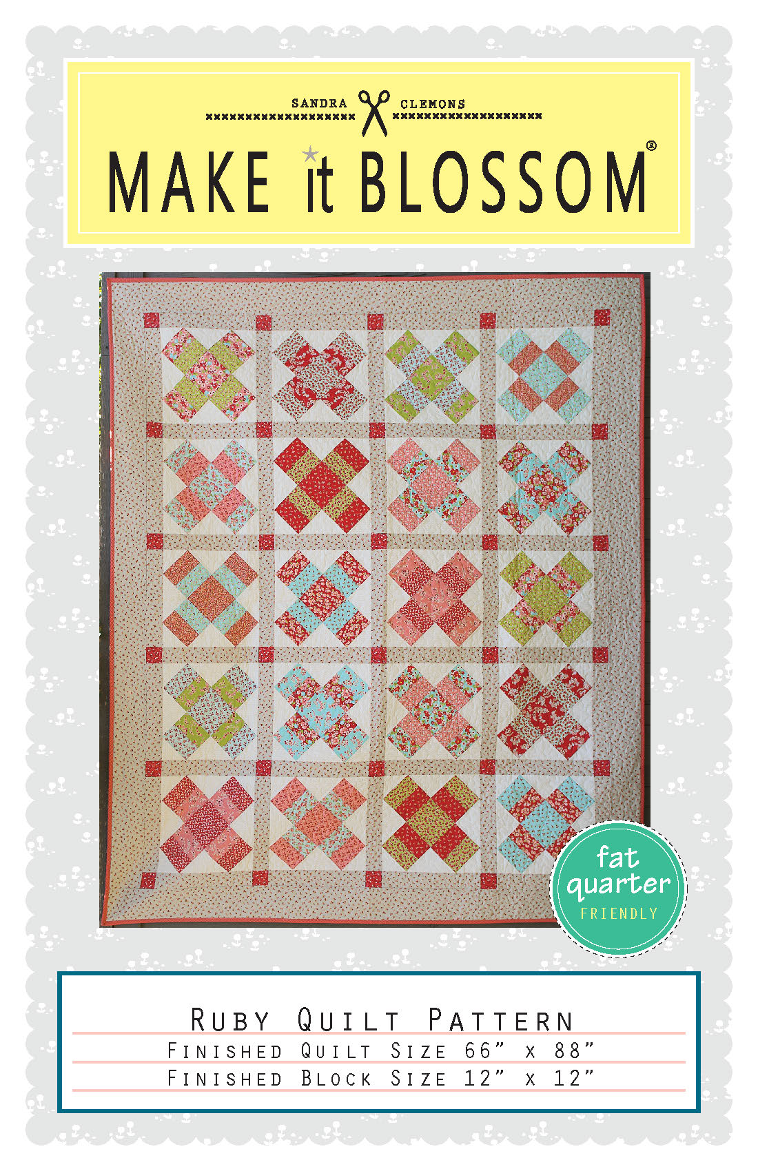 Ruby Quilt Pattern - Download