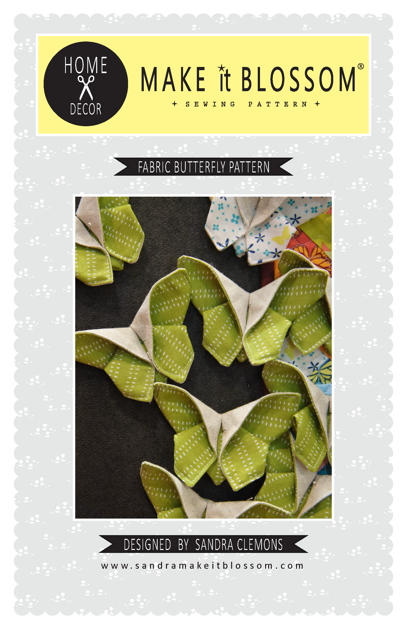 Fabric Butterfly Pattern - Download
