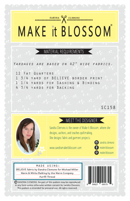 Believe Quilt Pattern - Download - Image 2