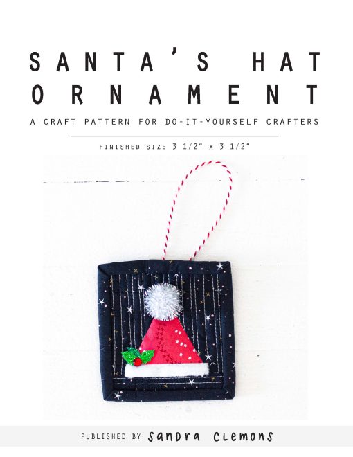 SCfree4 Santa's Hat Ornament Pattern